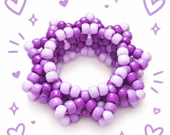 Paarse gradiënt Kandi armbanden