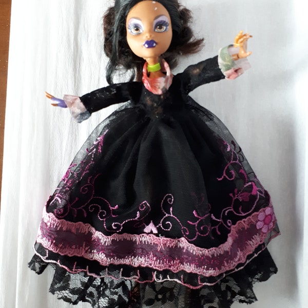 Monster H doll elegant lace dress, clothes, outfit