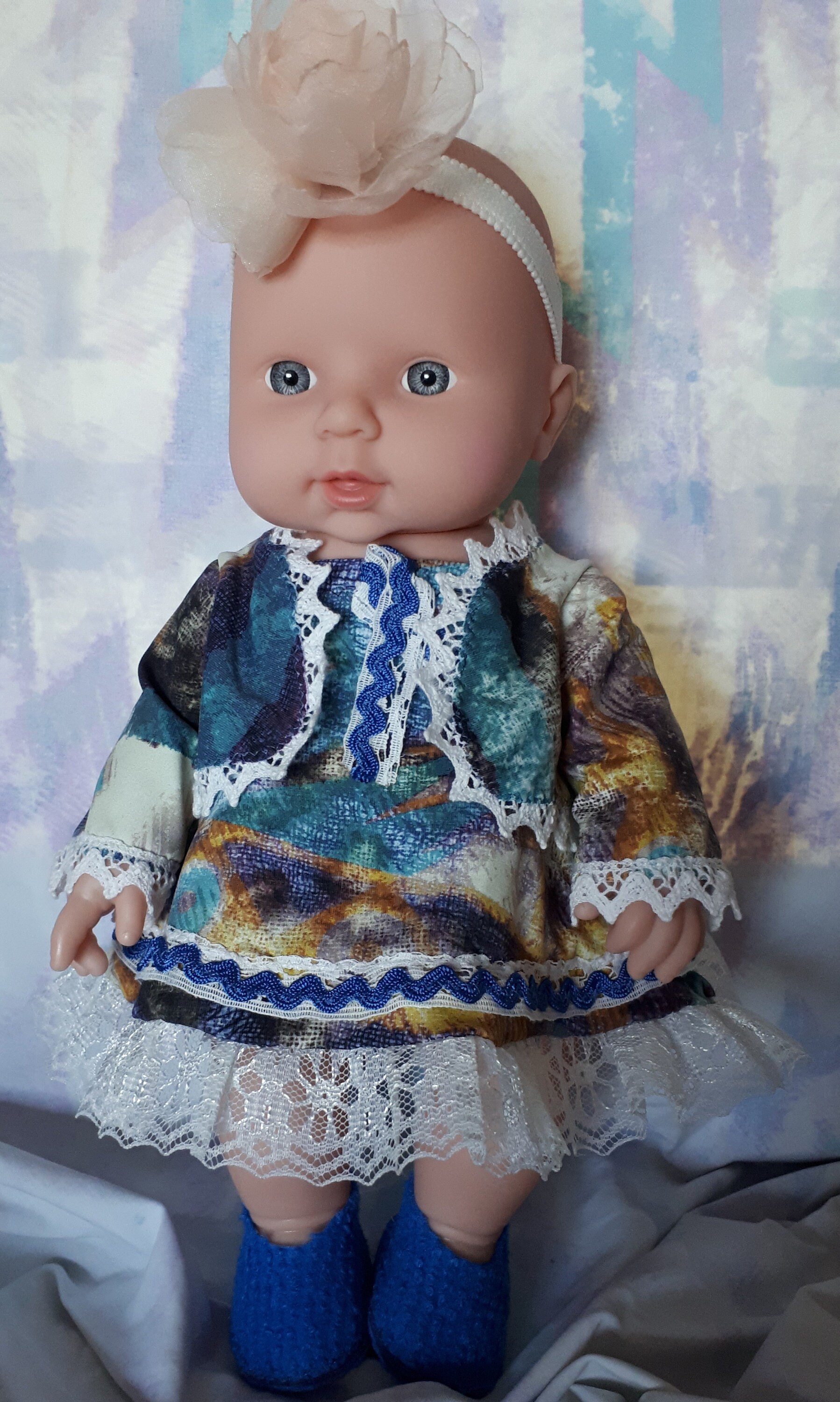 Clothes for a Baby Doll 12 Inches 30cm Dress pants Jacket Shoes Bandage Flower. Etsy Canada