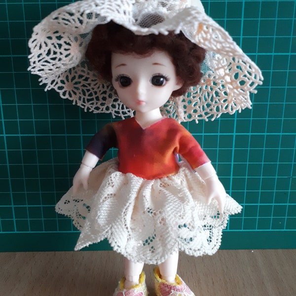 PukiFee,Lati Yellow,BJD 1/8 doll dress,hat, shoes,outfit,clothes