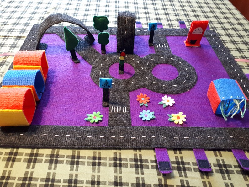 Toy Car Mat Children's Road Play Mat Large Size Toy Car Etsy