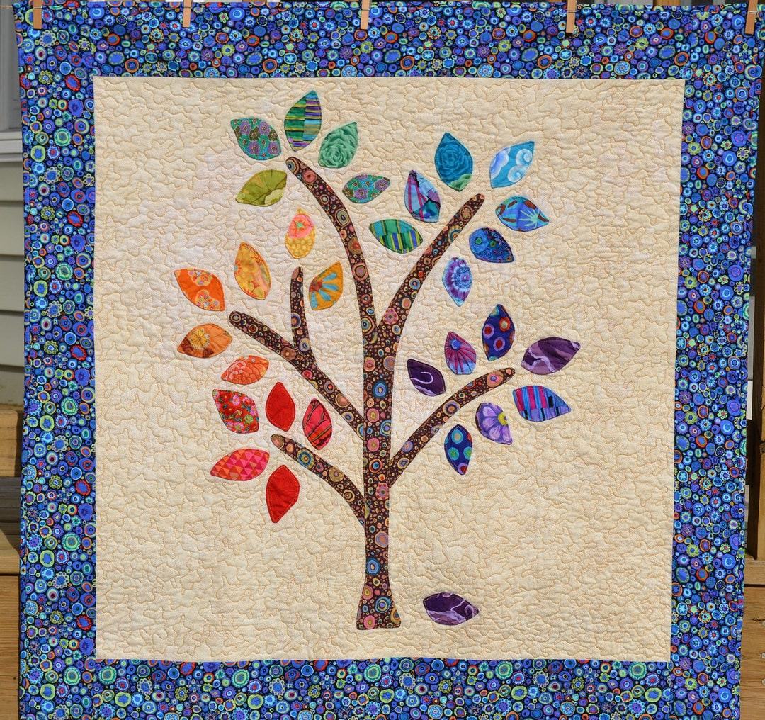 Happee Tree Quilt Pattern PDF- Applique the Easy Way- PDF - Etsy