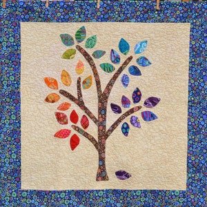 Happee Tree Quilt Pattern PDF- Applique the Easy Way- PDF
