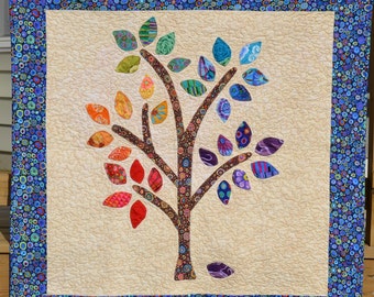 Happee Tree Quilt Pattern PDF- Applique the Easy Way- PDF