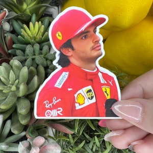 Carlos Sainz F1 Sticker - Scuderia Ferrari