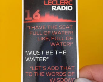 Words of Wisdom | Charles Leclerc | F1 Sticker | Scuderia Ferrari