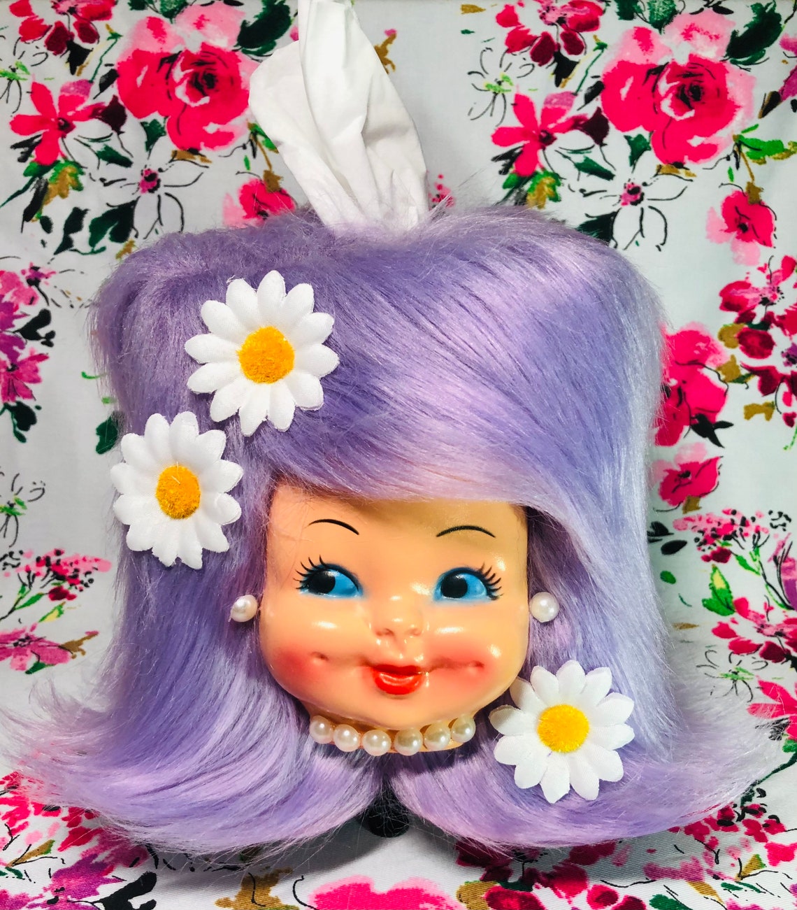 Kitsch Retro Vintage Dimple Doll Tissue Box Cover Etsy