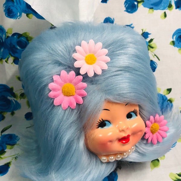 Kitsch Retro Vintage Dimple Doll Tissue Box Cover