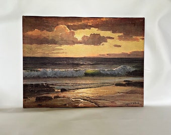 Robert Wood Print Golden Surf - Etsy