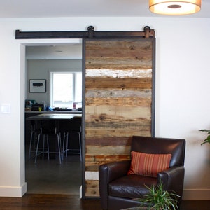 Barn Doors in Reclaimed Wood Tracks Included image 1