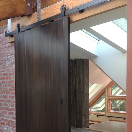 Metal Sliding Barn Door Industrial Steel Modern Custom Etsy