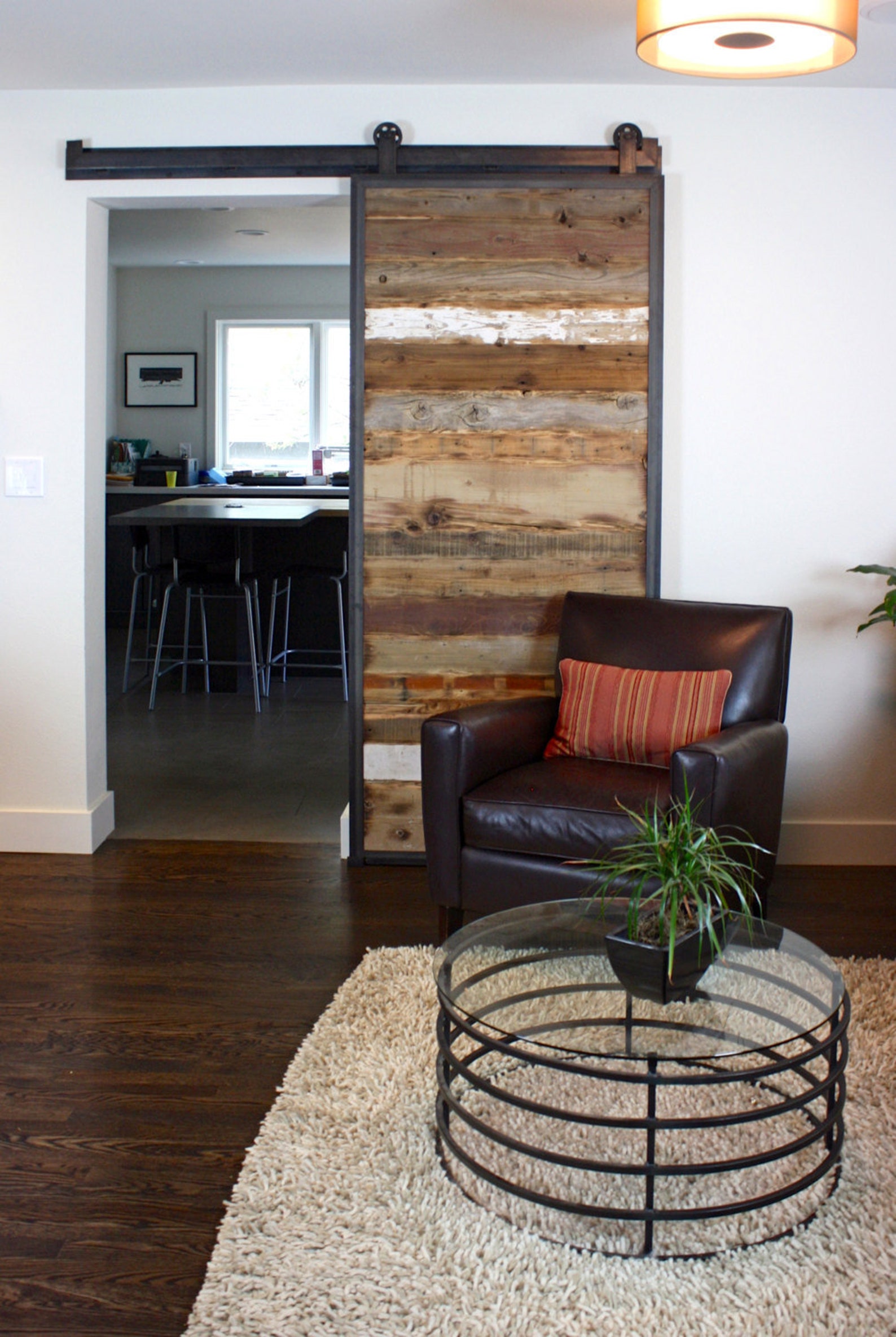 Barn Doors in Reclaimed Wood Tracks Included Etsy