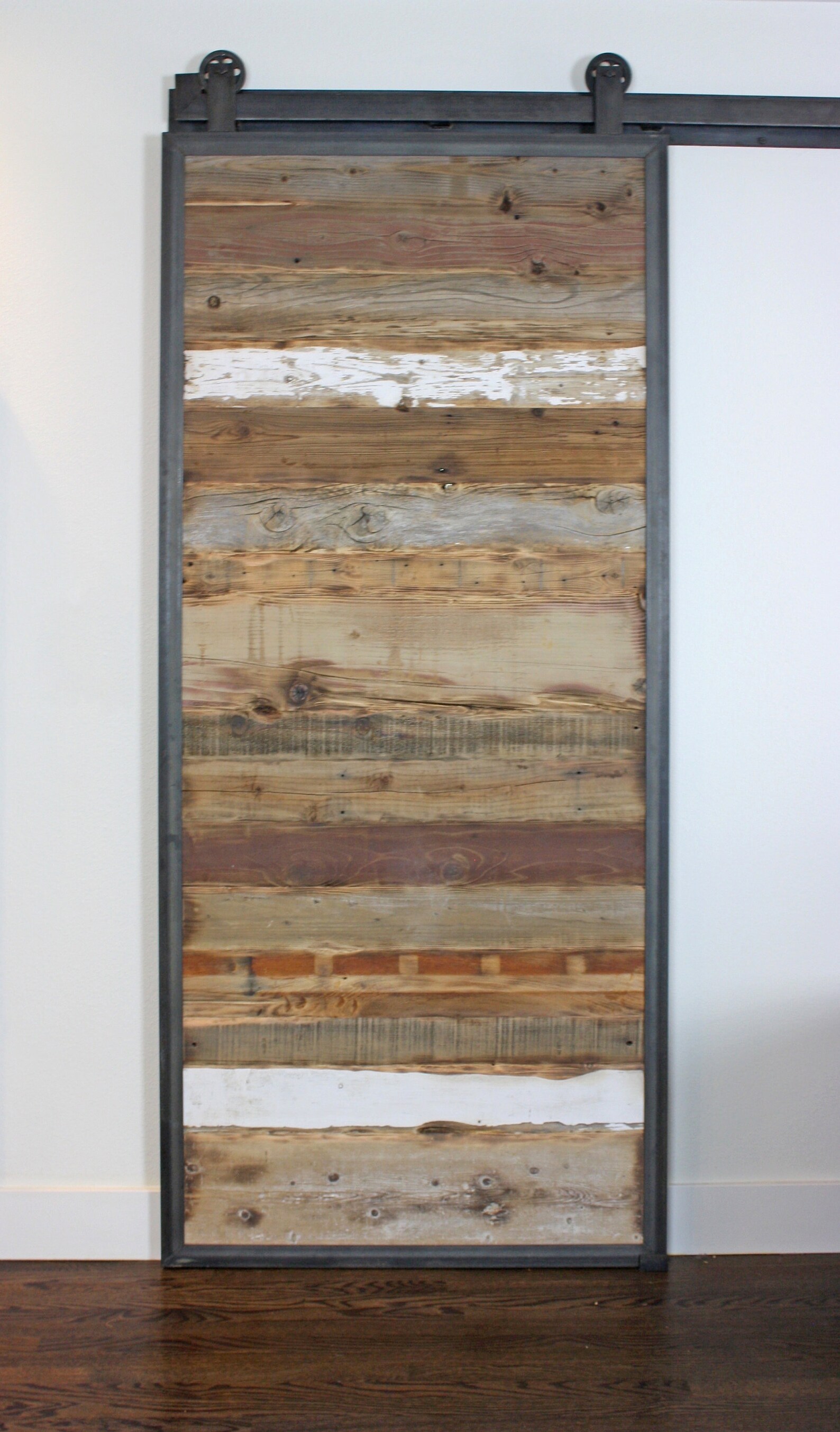Barn Doors in Reclaimed Wood Tracks Included Etsy
