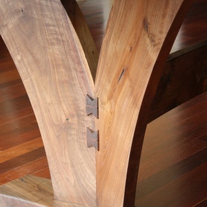 Dining Table Modern with Walnut Slab image 3