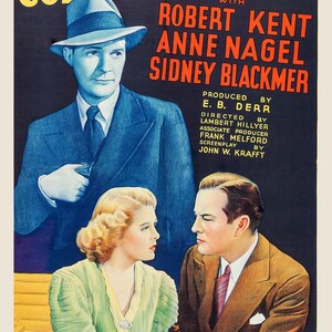May include: A vintage film poster for Convict's Code featuring a man in a blue suit and fedora, a woman in a green dress, and a man in a brown suit. The text includes the title, cast names, and production credits on a dark background.