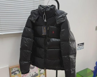 Polo Ralph Lauren Black and Navy Blue Jacket, Puffer Down Jacket