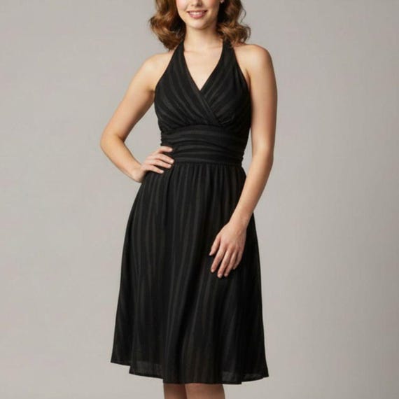 target black halter dress Petal and Pup Women's Melody Plisse Halter Maxi Dress