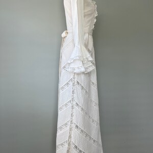 Edwardian Era Beige Lace Vintage Wedding Dress by El Buzon 1910 1920's Replica made in 1960s Size Small image 6