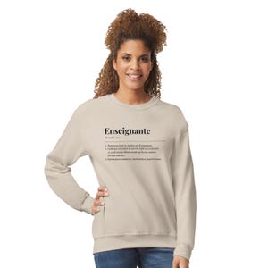 The Teacher's sweater, crewneck, a perfect gift for a teacher or professor, a cotton sweatshirt ideal as a Christmas or end-of-school-year gift. image 2