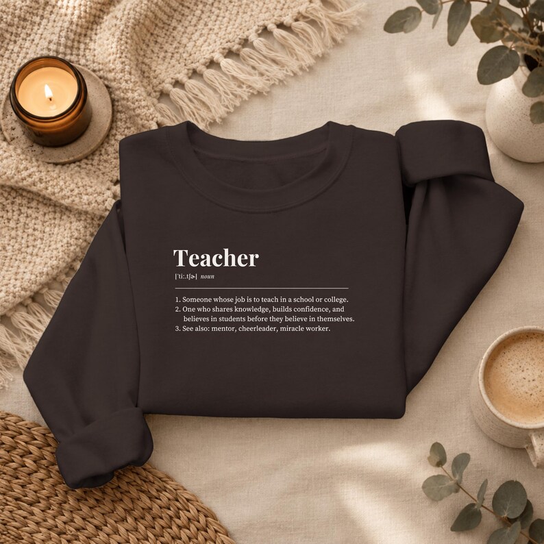 The Teacher Sweatshirt, teacher appreciation gift crewneck, funny teacher sweater, Christmas or end of year gift image 1