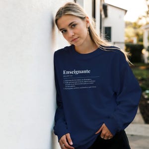 The Teacher's sweater, crewneck, a perfect gift for a teacher or professor, a cotton sweatshirt ideal as a Christmas or end-of-school-year gift. image 4