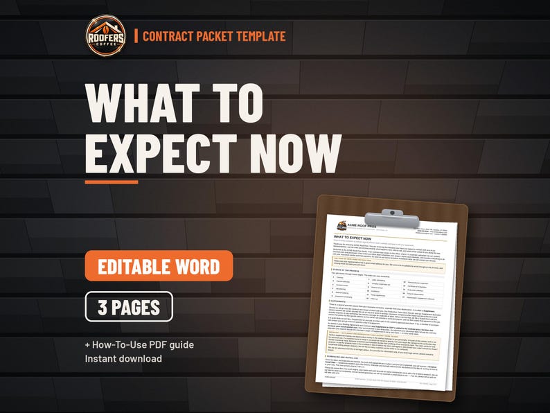 Roofing Homeowner Handout Set, 4 Editable Templates, Insurance Claim Guide, Depreciation and O&P Guide, What to Expect, Homeowner Letter image 3