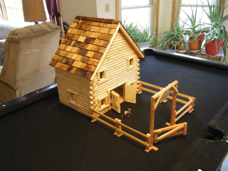 Log style horse barn