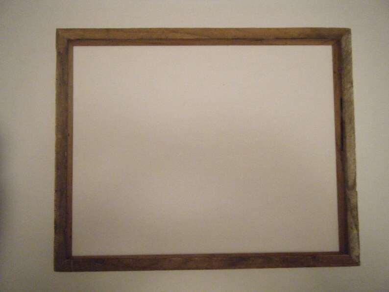 Rare wormy chestnut shadow box frame image 1