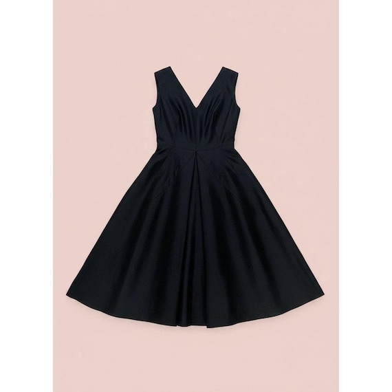 D&G, D&G Dolce and Gabbana Vintage Fit Flare Dress Black Size 38 us2