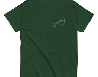 Simple Gardening T-Shirt: Watering Can Design | Unisex