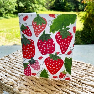 Zomerse aardbeienkaart