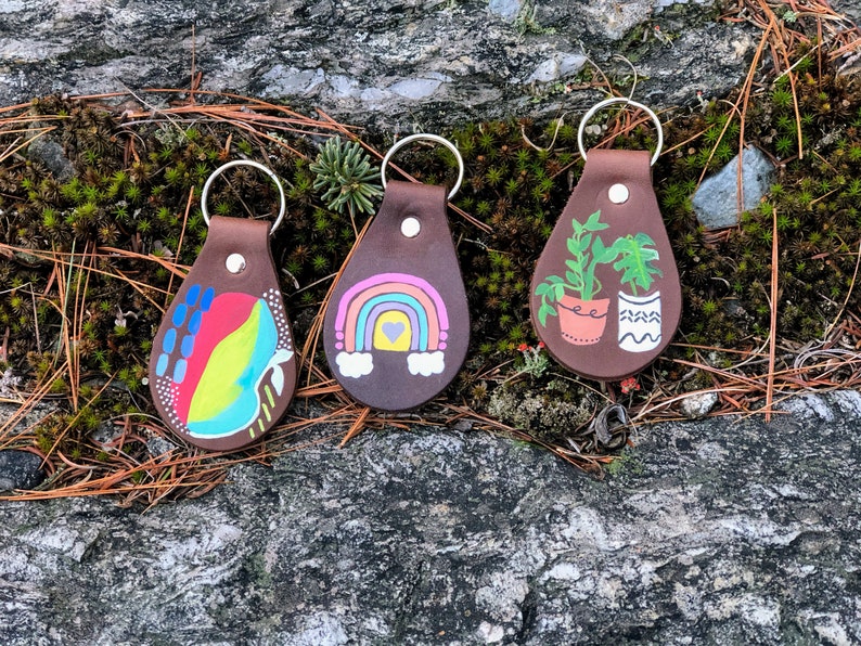 Custom Leather Key Fob