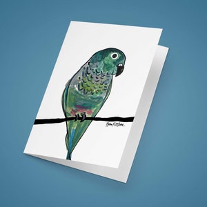Green Cheek Conure Cards
