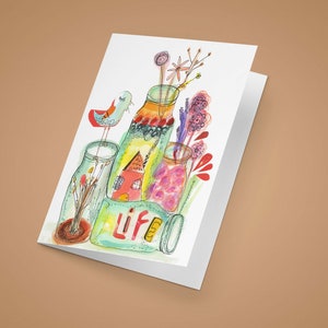 Life Mason Jar Cards