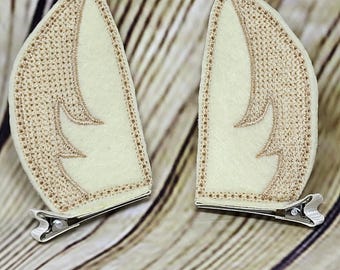 Llama Barrette, Alpaca Ear Clips, Beige Hair Clips, Costume Ear Clips, Children's book, Animal Ear Clips, Hair Bow, manga, Anime, cosplay