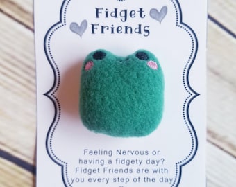Frog Fidget Friend, Toad Stress Ball, Pocket Hug, Anxiety Buddy, Worry Pal, Pocket Pal, Animal Stuffy, Emotional support Stuffie