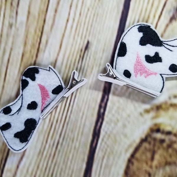 Dalmation Puppy Ears, Dog Ear Clips, Doggy Headband, Cosplay, Halloween Costume, Dress up, Girls Hair Barrettes, Birthday Gift, Accessories