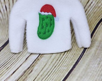 Christmas Elf Clothes, Doll Clothes, Ugly Sweater, Shirt, Fast Elf Kit, photo prop, Costume, Scout Elf, Santas Helper, Easy Ideas, Pickle