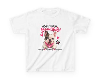 Different Is Beautiful Dotti Mae Kids T-Shirt | French Bulldog Shirt