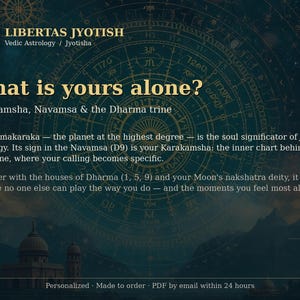 Karma & Dharma Reading: The Calling of This Lifetime | Vedic Astrology Life Purpose Report, Rahu Ketu, Atmakaraka, Navamsa D9 | PDF image 4