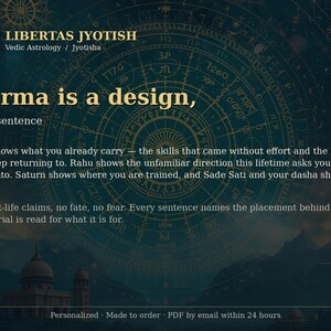 Karma & Dharma Reading: The Calling of This Lifetime | Vedic Astrology Life Purpose Report, Rahu Ketu, Atmakaraka, Navamsa D9 | PDF image 3