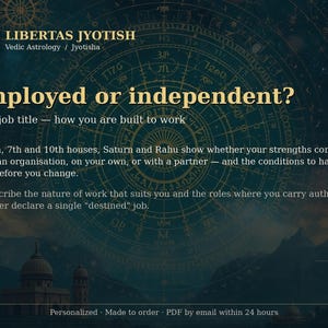 Vedic Astrology Career Report | What Is Your True Calling? Personalized Vocation, Work Style & Money Reading PDF | D10, Dasha, Career Timing image 3