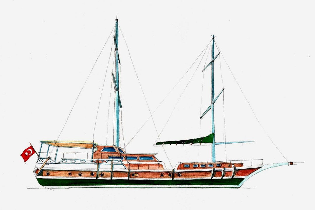 Turkish Gulet II Etsy UK