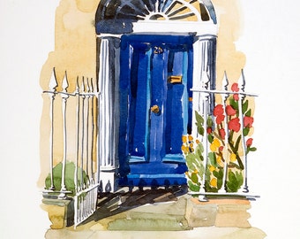 The Blue Georgian Door. Perfect match for the Baytrees print.