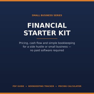 Finanz-Starterkit für Kleinunternehmen | Vorlagen für Preisgestaltung, Cashflow & Buchhaltung | Keine Software erforderlich (Australien)