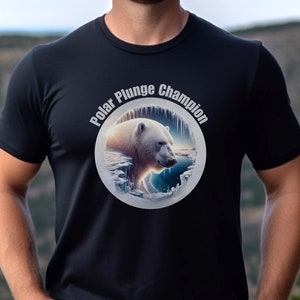 Polar Plunge Champion T-Shirt: Ice Bath Lover Gift, Crewneck Shirt