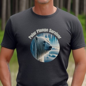 Polar Plunge Survivor T-Shirt: Ice Bath Lover Gift