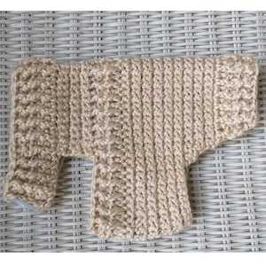 Crochet Small Dog Sweater, Custom Colors Pet Sweater, Cat Sweater, Dog Lover Gift