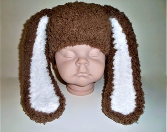 Baby Bunny Ears Hat, Toddler Bunny Hat, Custom Crochet Easter Hat,  Easter Gift, Adult Bunny Hat, Floppy Bunny Ears Hat, Easter Photo Prop