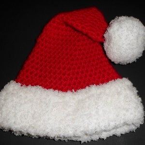 Baby to Adult Santa Hat, Crochet Christmas Hat, Santa Costume Hat, Winter Hat, Christmas Baby Photo Prop